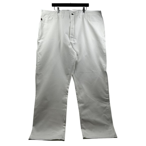 Red Kap Pants Mens 48x32 White Utility Painter Carpenter *PLS READ DESCRIPTION** - Picture 1 of 11